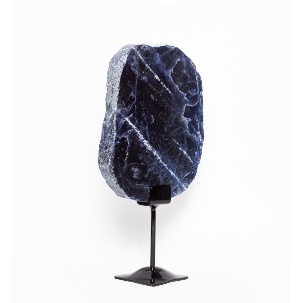 Polished Sodalite Slice on Base 1.476 Kg