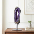 Amethyst Druzy Hoop on Metal Base 6.9 kg
