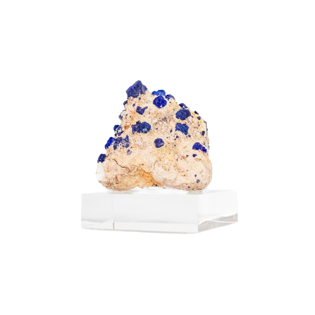 Extra Azurite Stone in Matrix (Imported) on Acrylic Base 264 grams