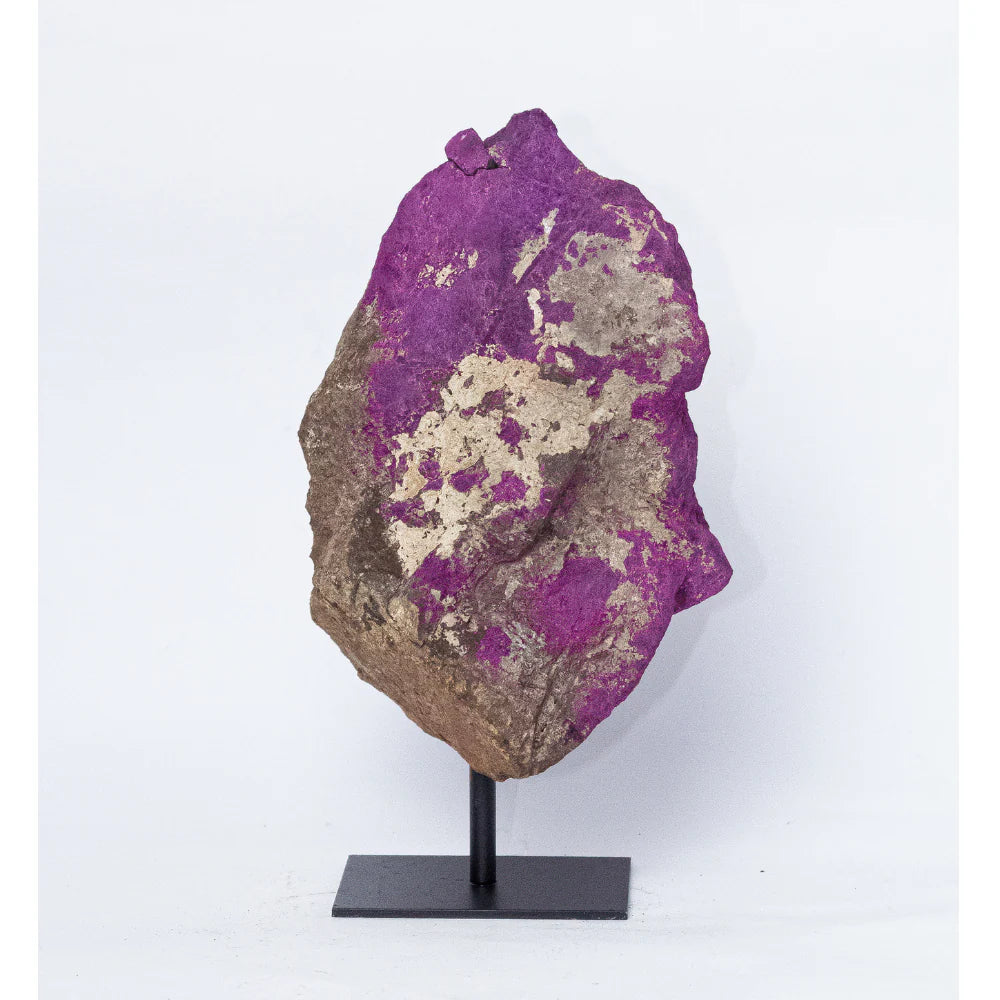 Natural Australian Purpurite Stone on Metal Base 1.526kg