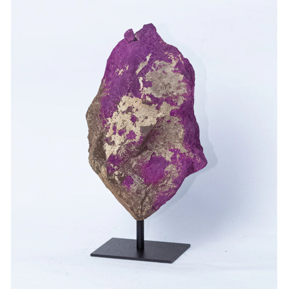 Natural Australian Purpurite Stone on Metal Base 1.526kg