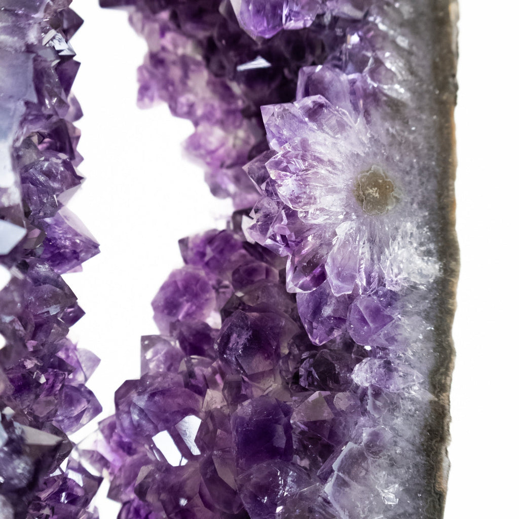 Amethyst Druzy Hoop on Metal Base 6.9 kg
