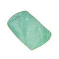 Extra Polished Green Quartz Tray 24k Gold Plated Edge - 1.940 kg