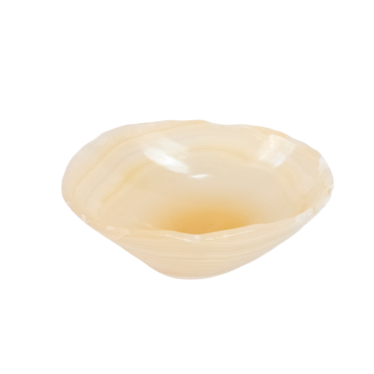 Natural Amber Onyx Stone Bowl 1.845 kg