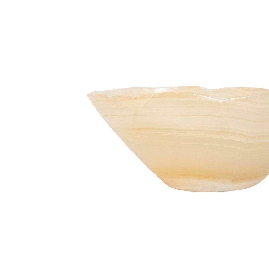 Natural Amber Onyx Stone Bowl 1.845 kg