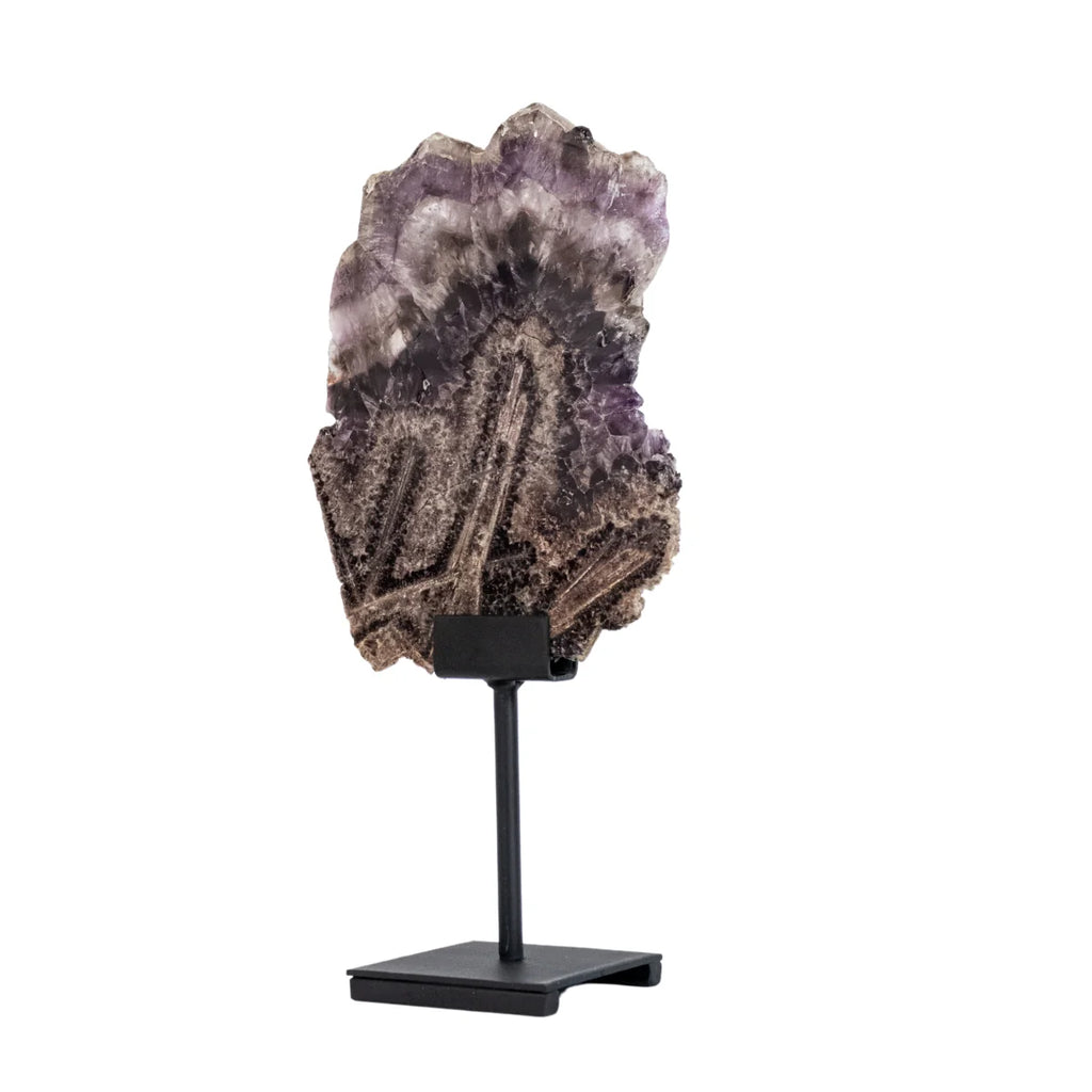 Extra Polished Super Seven Slice on Matte Black Metal Base 1.230 kg