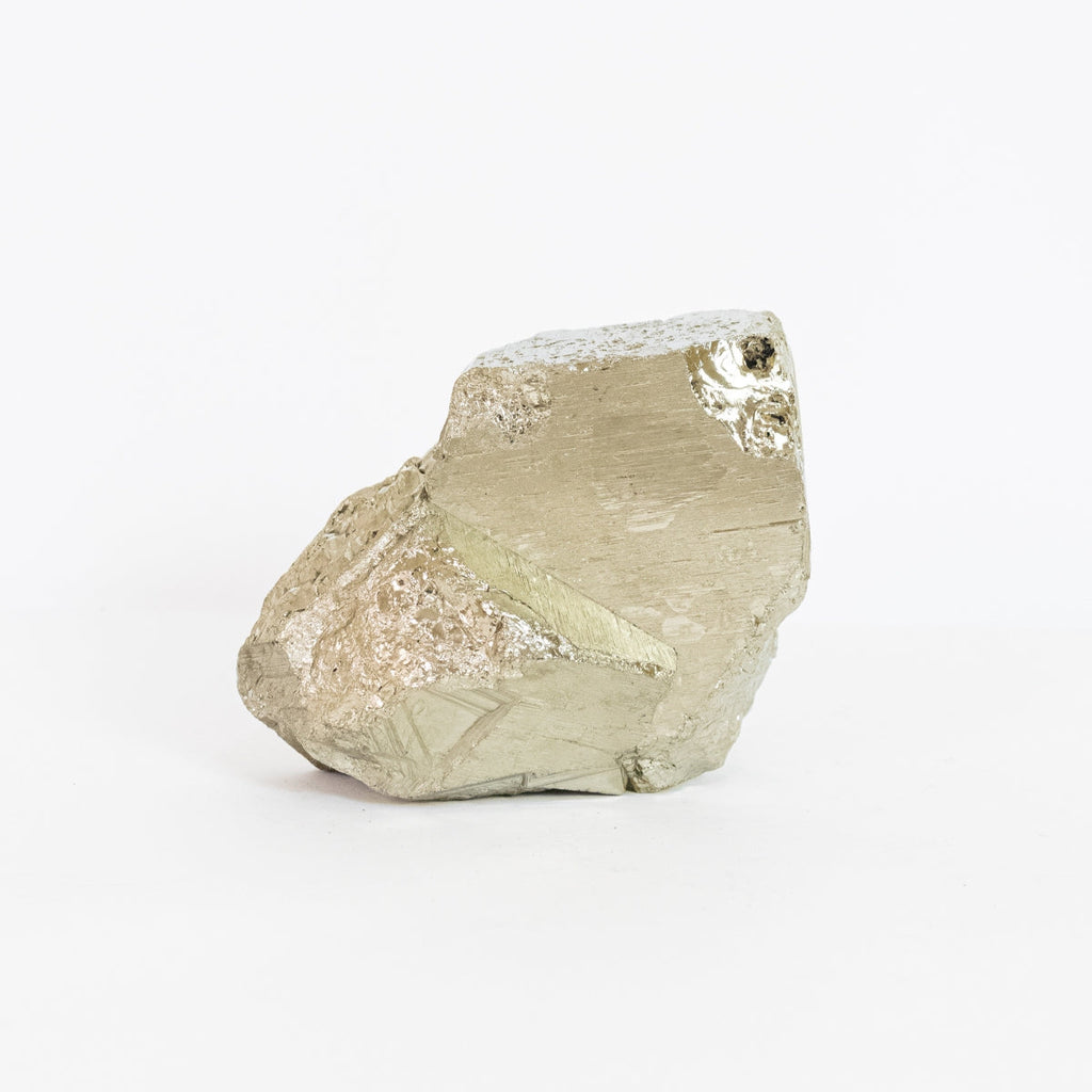 Green Quartz Slice Table Gold Plated Edge Matte Black Support