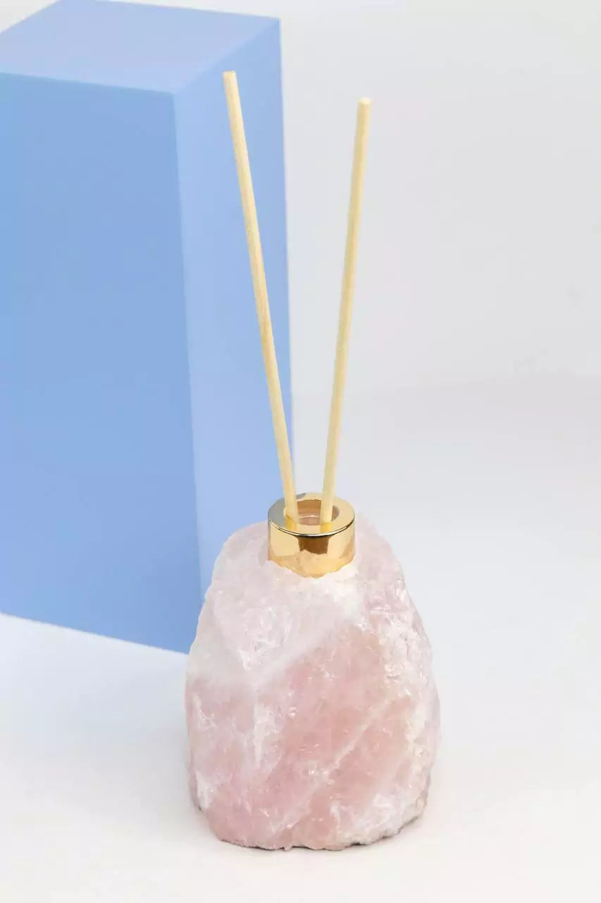 Rose Quartz Diffuser Gold Plated