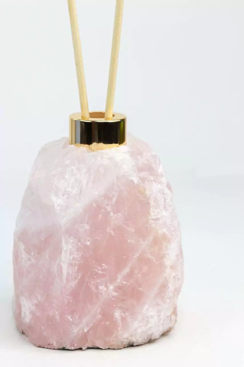 Rose Quartz Diffuser Gold Plated