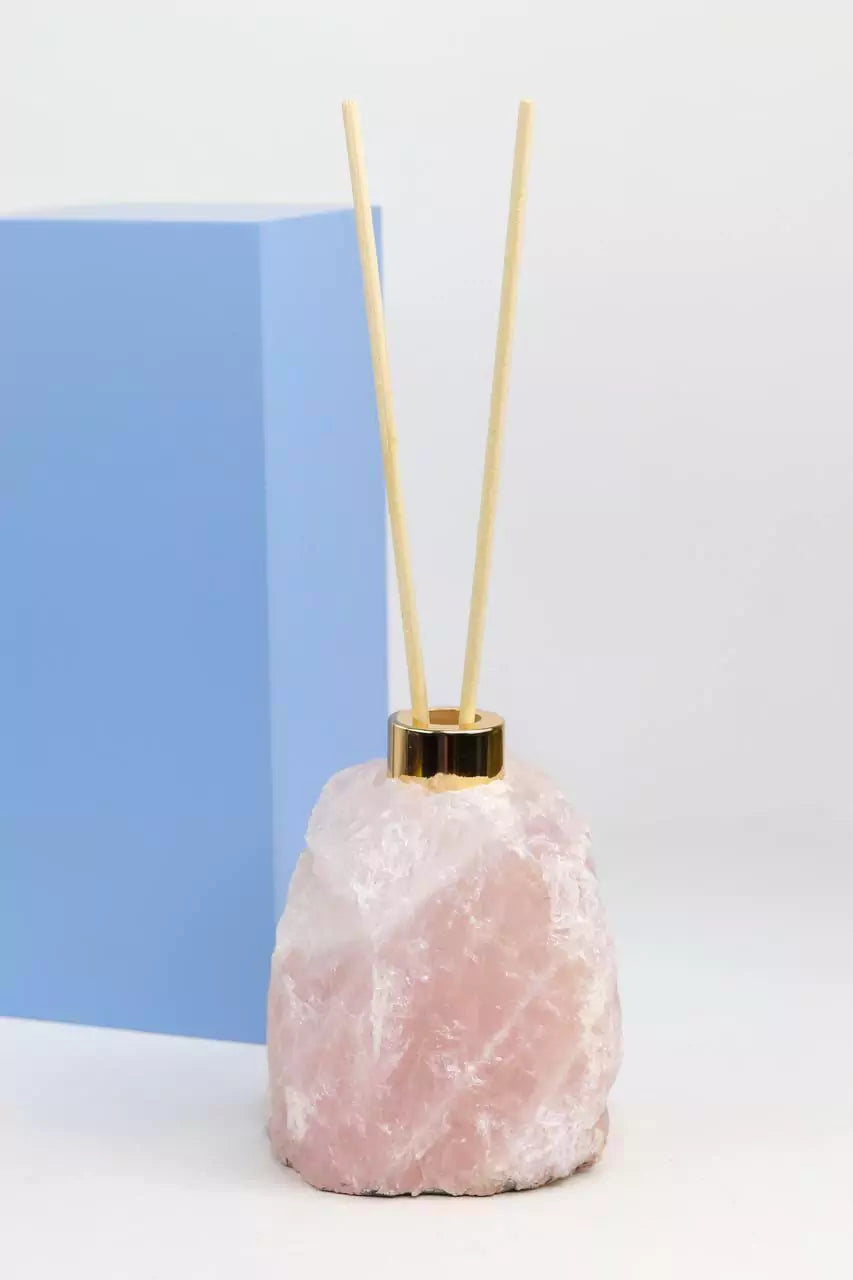 Rose Quartz Diffuser Gold Plated
