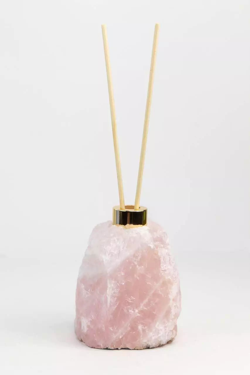 Rose Quartz Diffuser Gold Plated