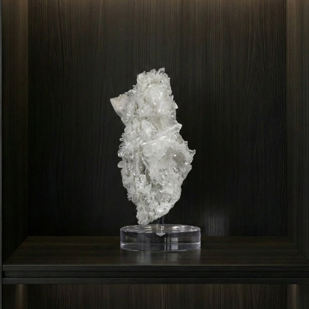 Extra Crystallized Fairy Crystal Quartz Druzy on Acrylic Base 2.448 kg