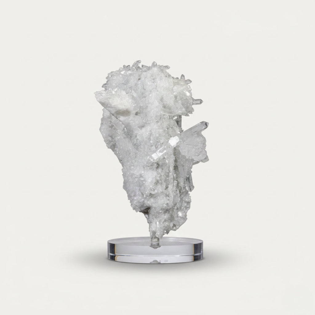 Extra Crystallized Fairy Crystal Quartz Druzy on Acrylic Base 2.448 kg