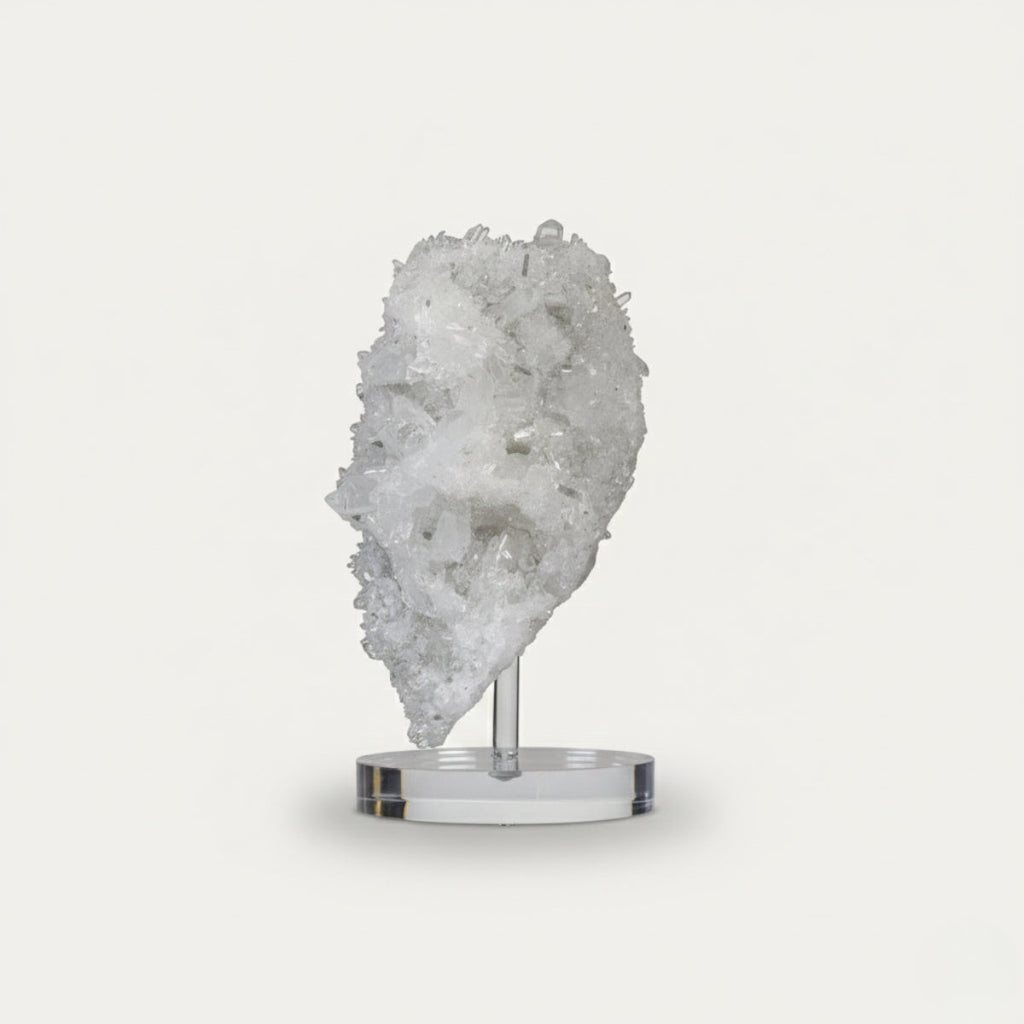 Extra Crystallized Fairy Crystal Quartz Druzy on Acrylic Base 2.448 kg