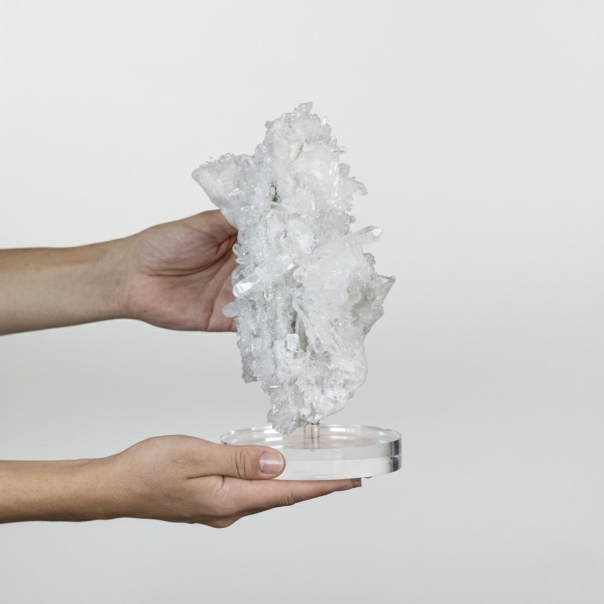 Extra Crystallized Fairy Crystal Quartz Druzy on Acrylic Base 2.448 kg