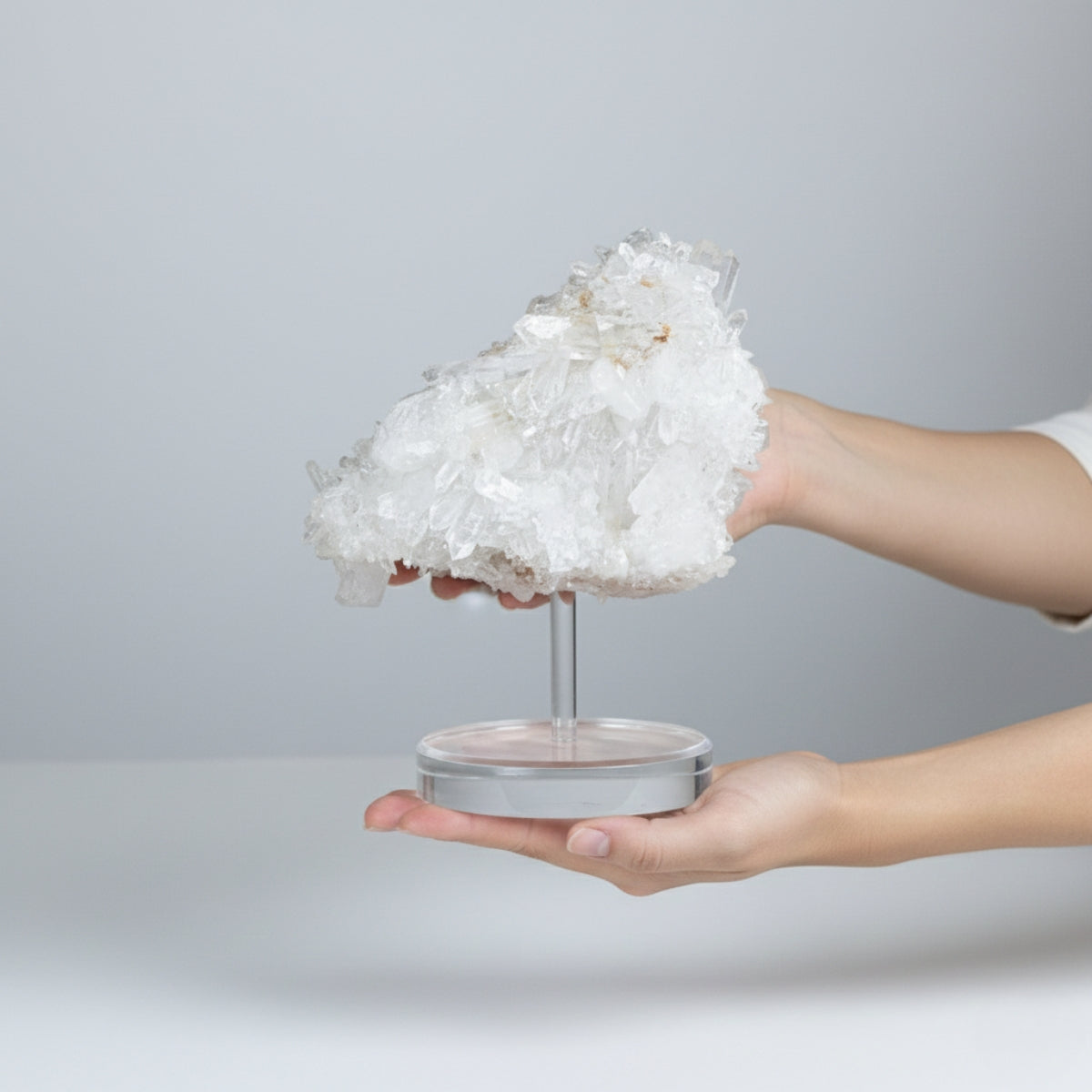 Extra Crystallized Fairy Crystal Quartz Druzy on Acrylic Base 3.052 kg