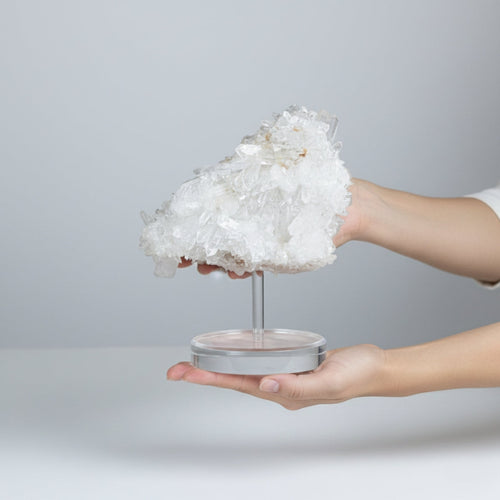 Extra Crystallized Fairy Crystal Quartz Druzy on Acrylic Base 3.052 kg