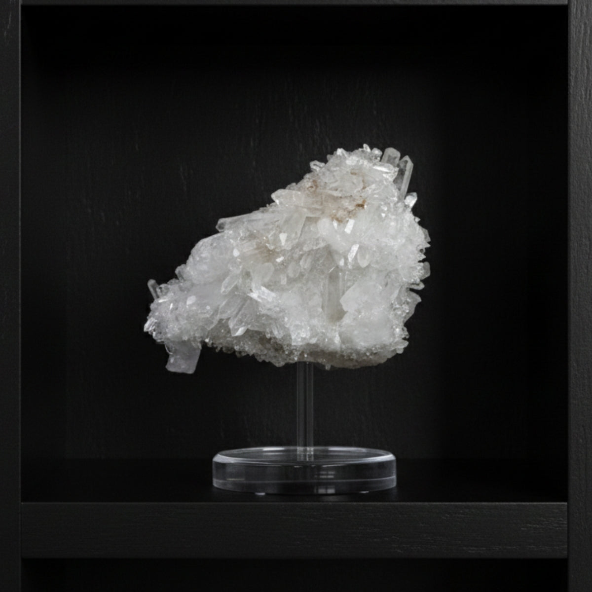 Extra Crystallized Fairy Crystal Quartz Druzy on Acrylic Base 3.052 kg