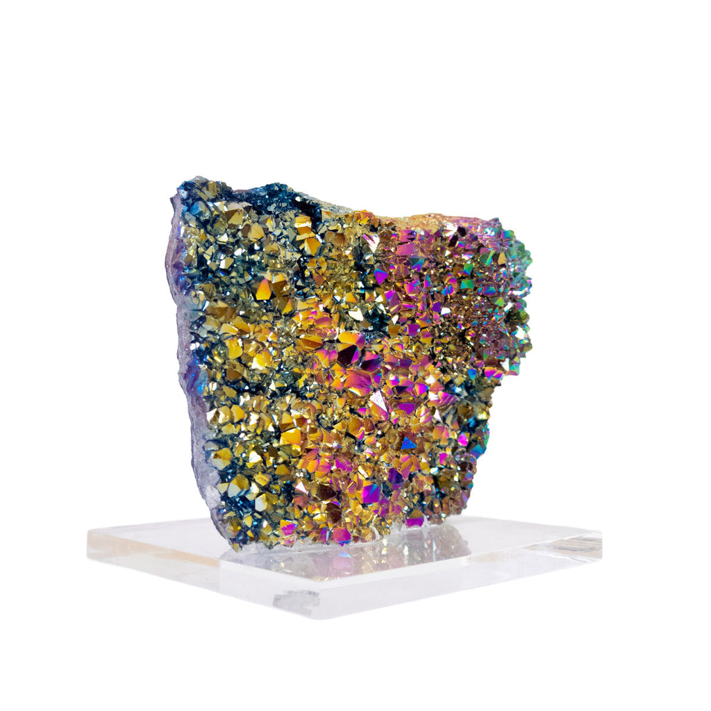 Quartz Crystal Druzy on Black Metal Base 5.220 kg