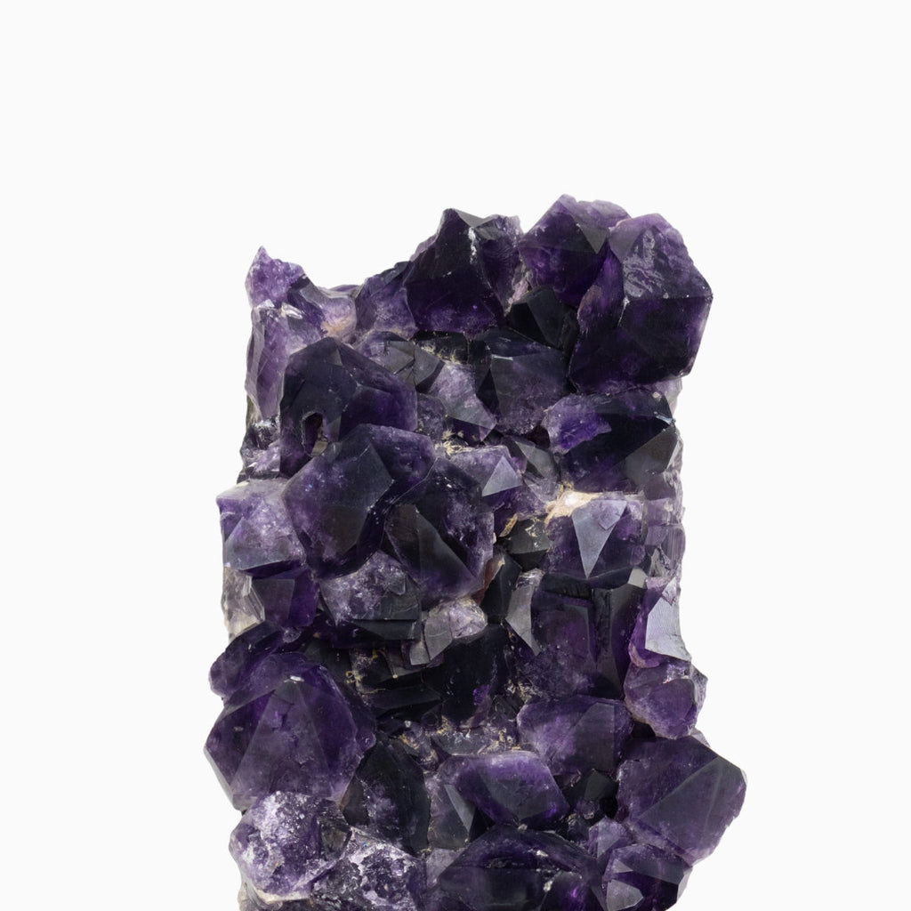Extra African Amethyst Druzy on Dark Wood Base 4.067 kg