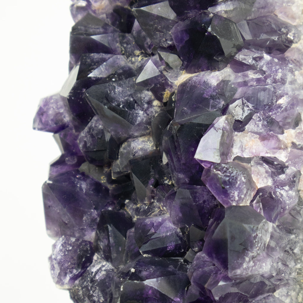 Extra African Amethyst Druzy on Dark Wood Base 5.717 kg