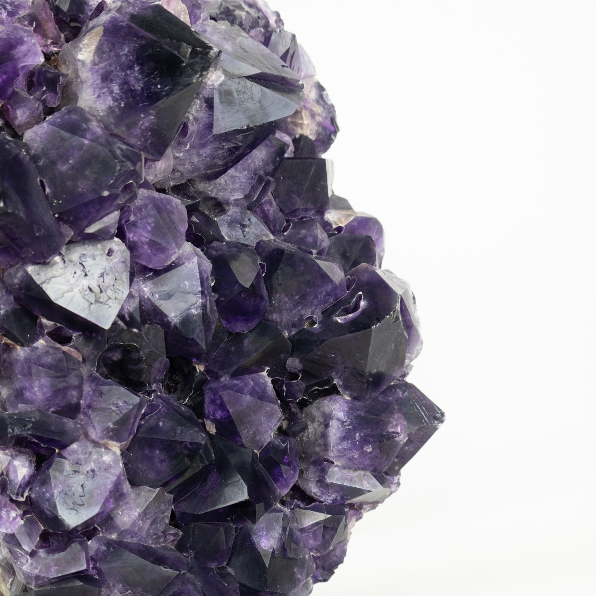 Extra African Amethyst Druzy on Dark Wood Base 5.717 kg