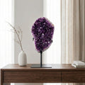 Extra Amethyst Druzy Polished Edge on Black Metal Base 5.950 kg