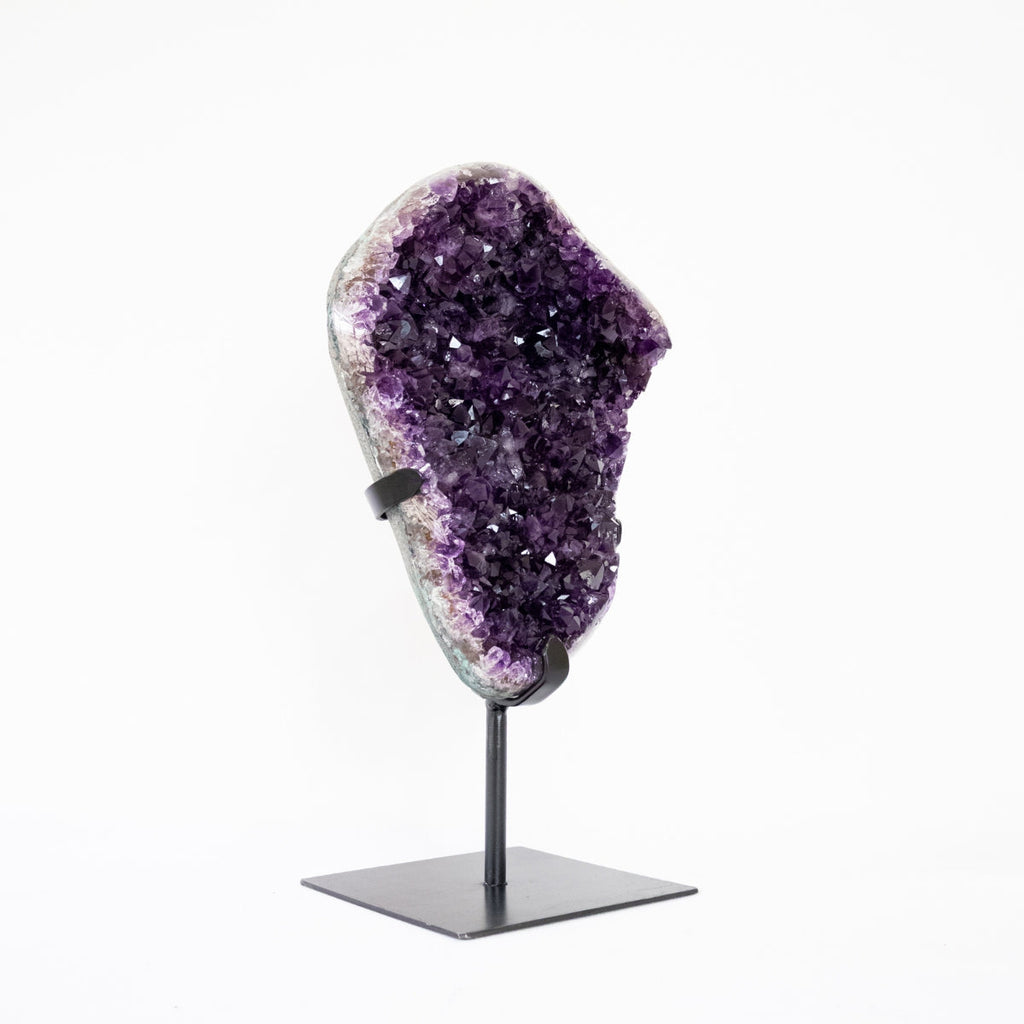Extra Amethyst Druzy Polished Edge on Black Metal Base 5.950 kg