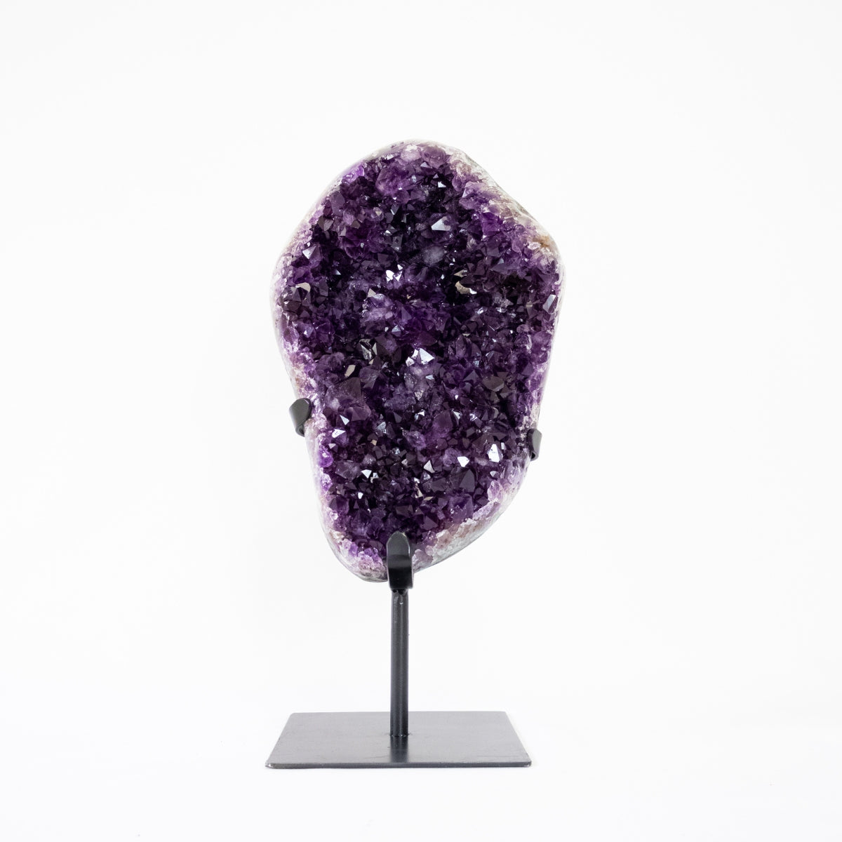 Extra Amethyst Druzy Polished Edge on Black Metal Base 8.00 kg