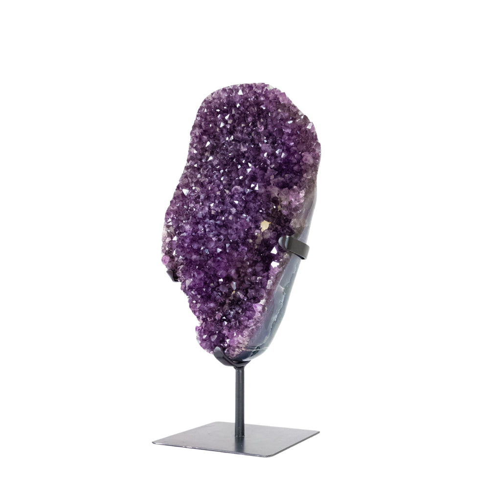 Extra Amethyst Druzy Polished Edge on Black Metal Base 8.00 kg