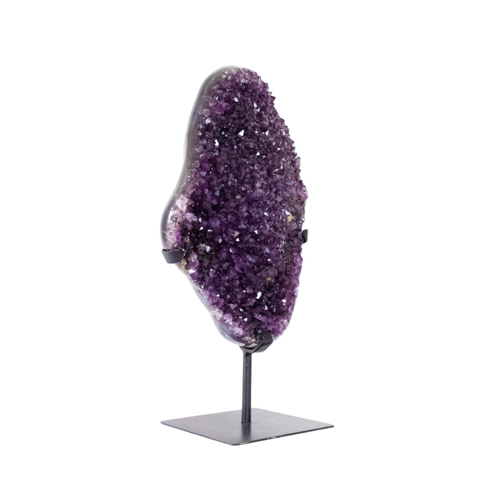 Extra Amethyst Druzy Polished Edge on Black Metal Base 8.00 kg