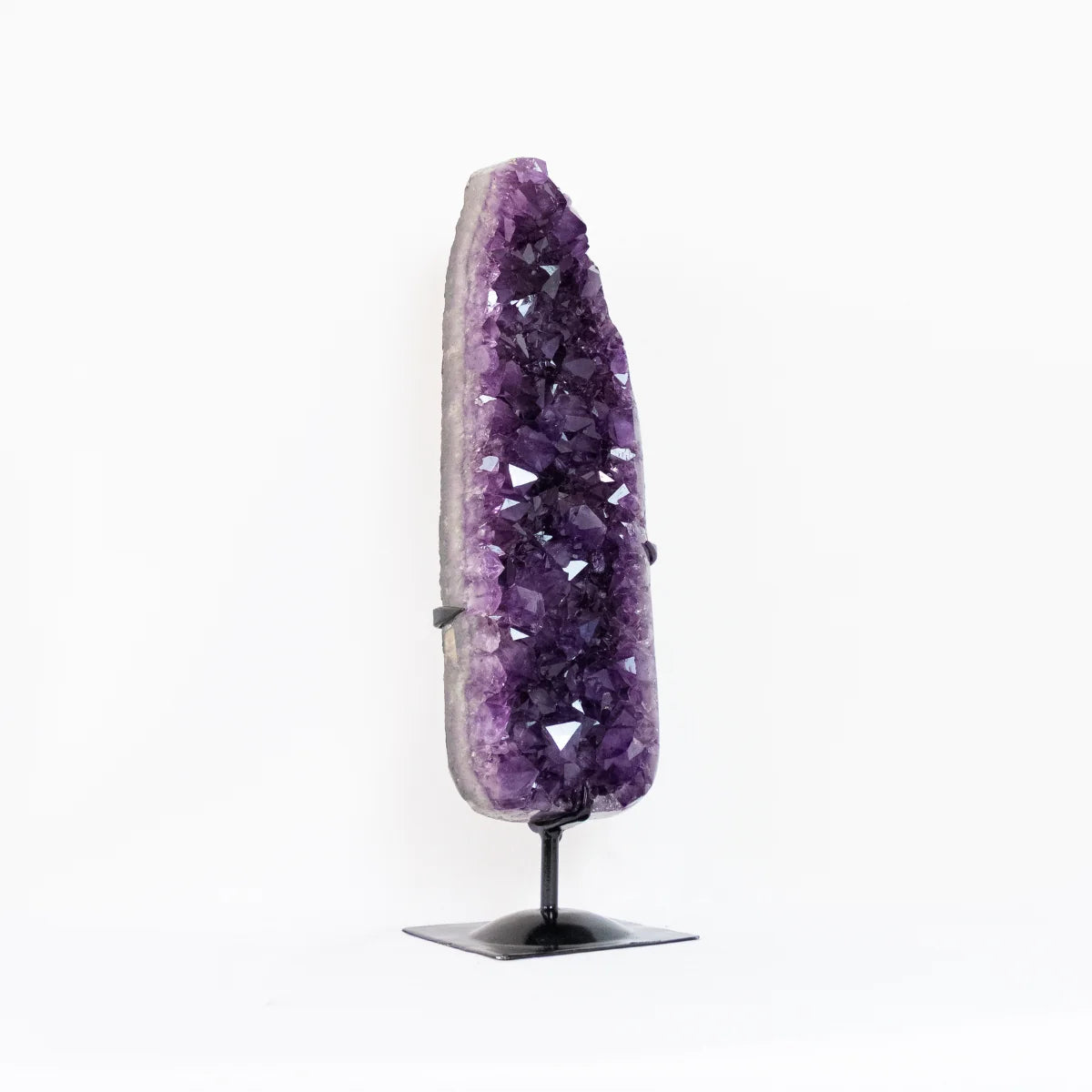 Extra Amethyst Druze Polished Edge on Black Metal Base 9.100 kg