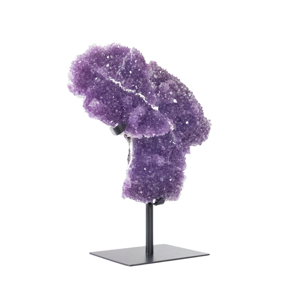 Extra Amethyst Druzy Rare Formation on Black Metal Base 4.244 kg