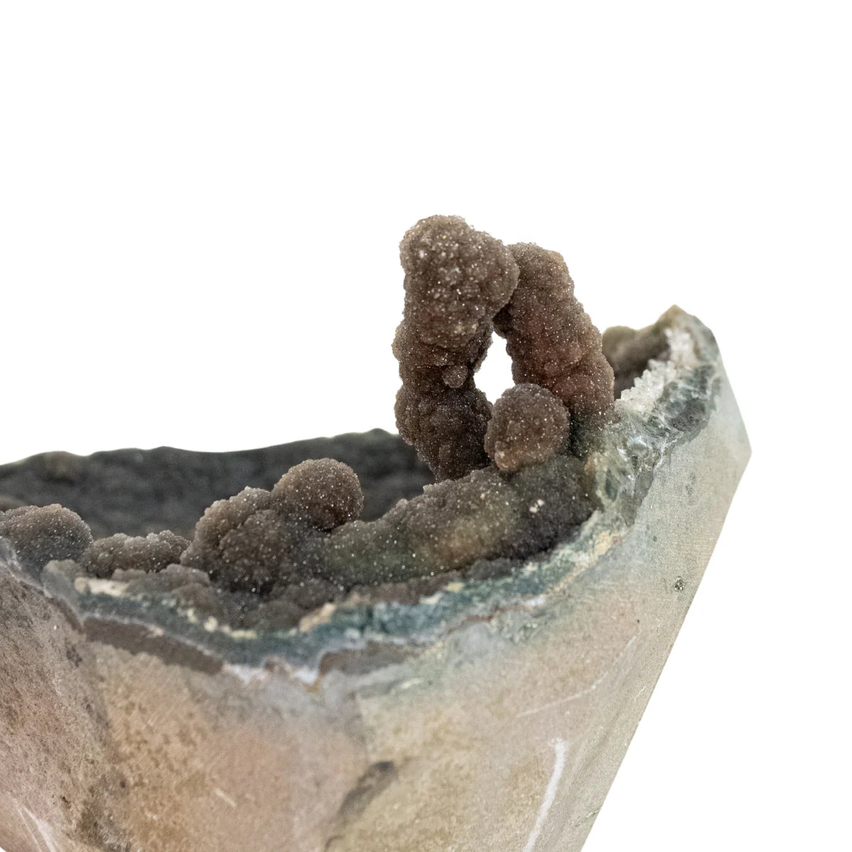 Brown Uruguayan Amethyst Druze with Stalactite 1.620 kg (collection)