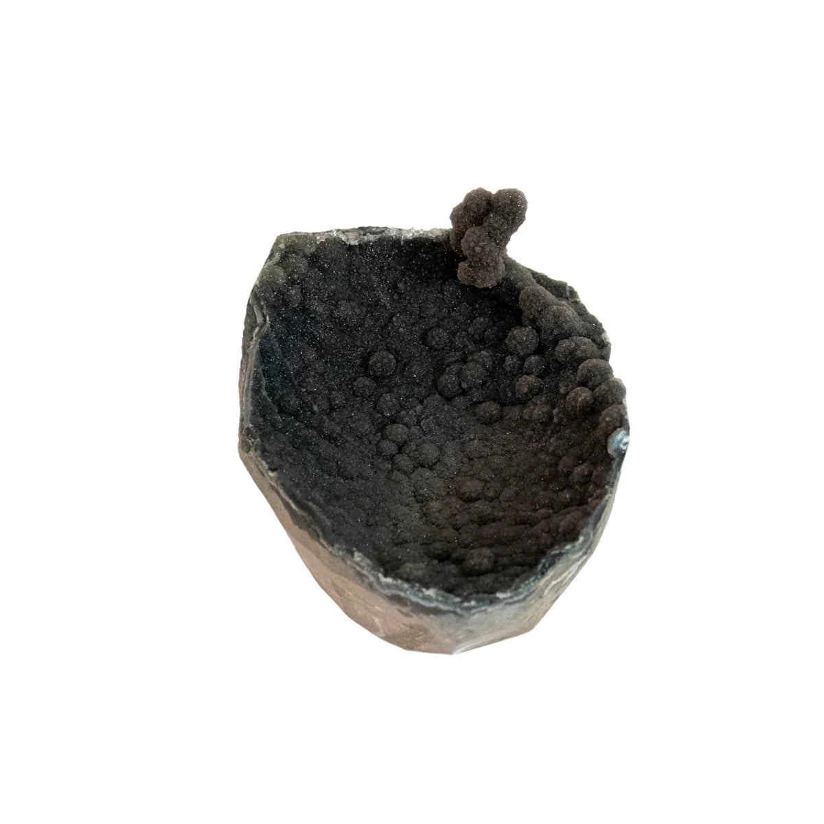 Brown Uruguayan Amethyst Druze with Stalactite 1.620 kg (collection)