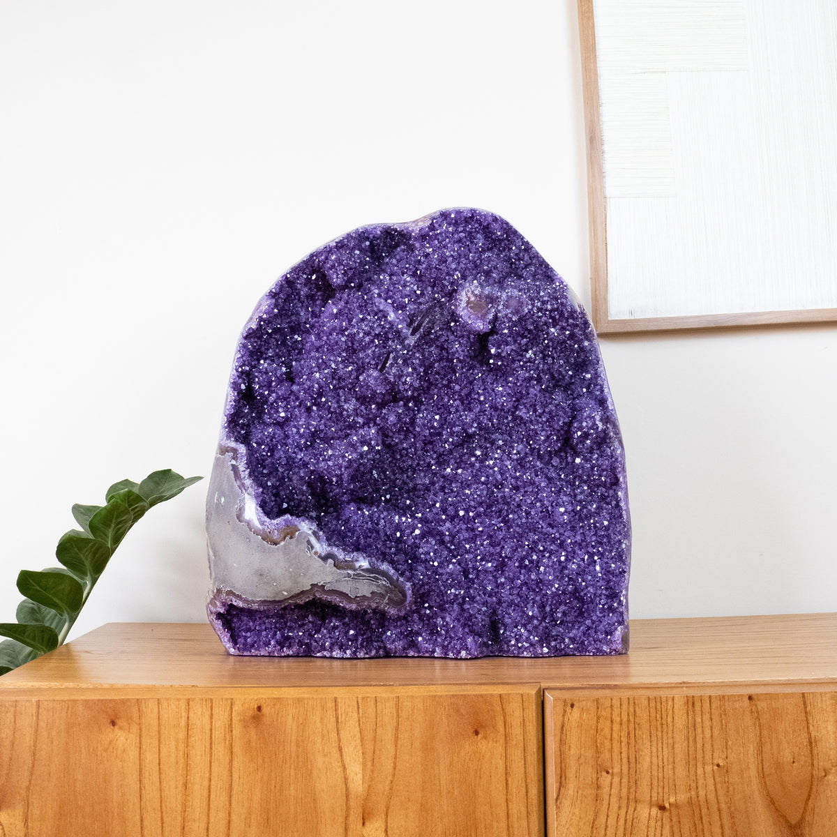 Extra Uruguayan Amethyst Druzy Semi-Polished Edge 40.250 kg