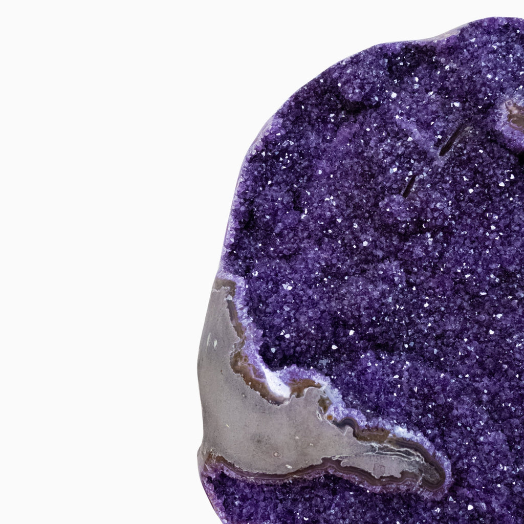 Extra Uruguayan Amethyst Druzy Semi-Polished Edge 40.250 kg