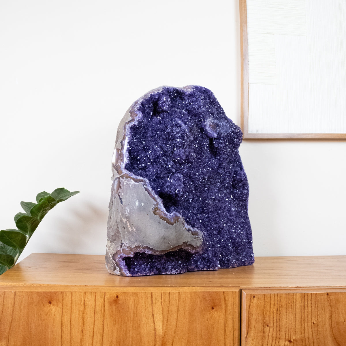 Extra Uruguayan Amethyst Druzy Semi-Polished Edge 40.250 kg