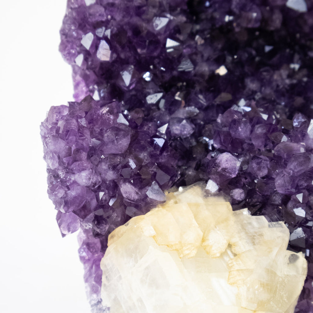 Extra Uruguayan Amethyst Druzy with Crystallized Calcite Inclusion 2.825 kg