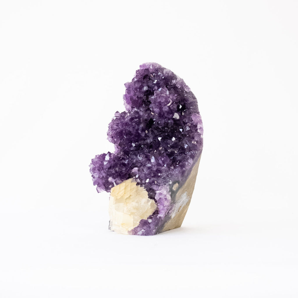 Extra Uruguayan Amethyst Druzy with Crystallized Calcite Inclusion 2.825 kg