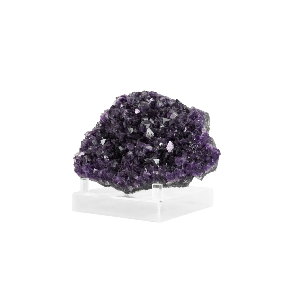 Extra Uruguayan Amethyst Druze on Acrylic Base 1.330 kg
