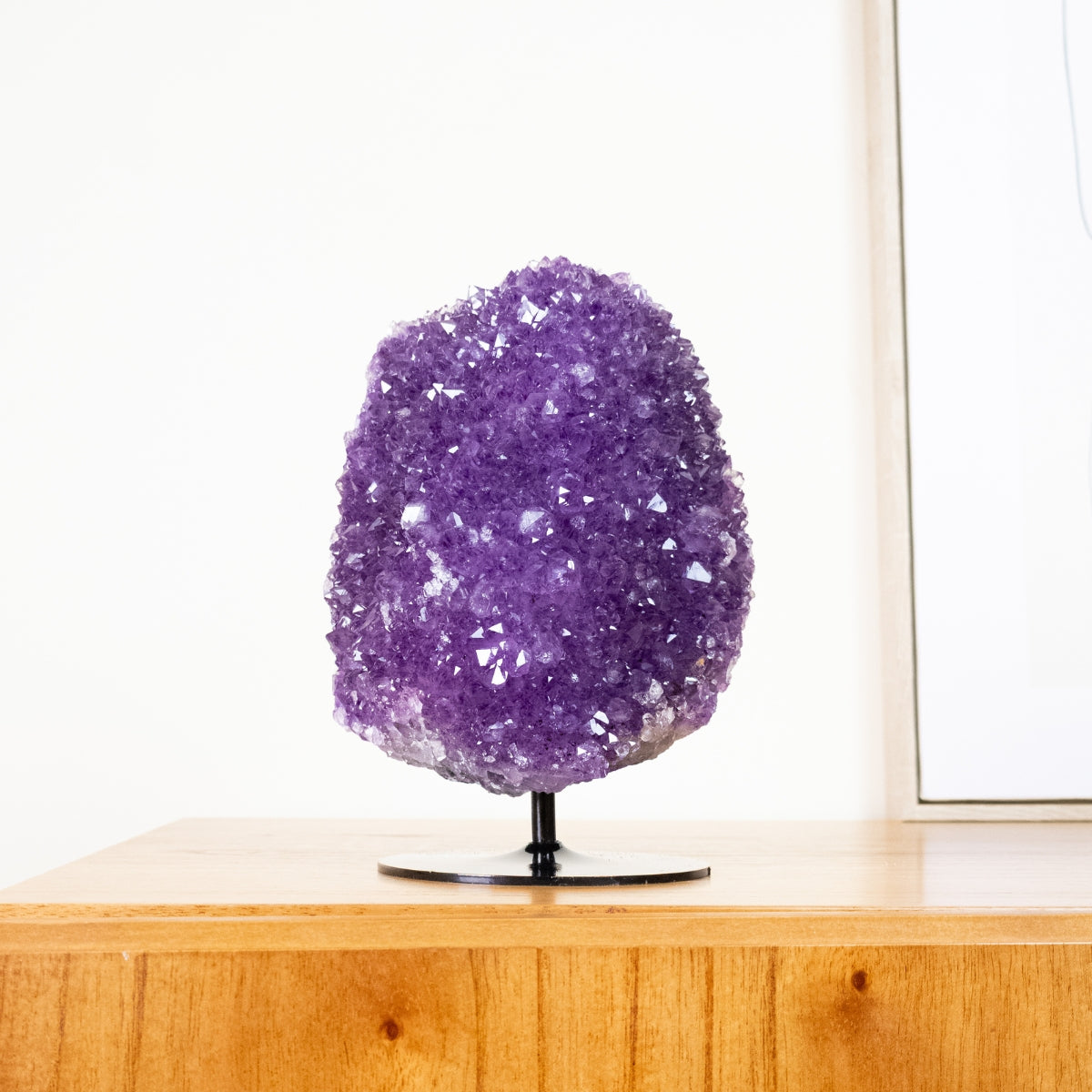 Amethyst Druzy on Black Metal Base 3.518 kg