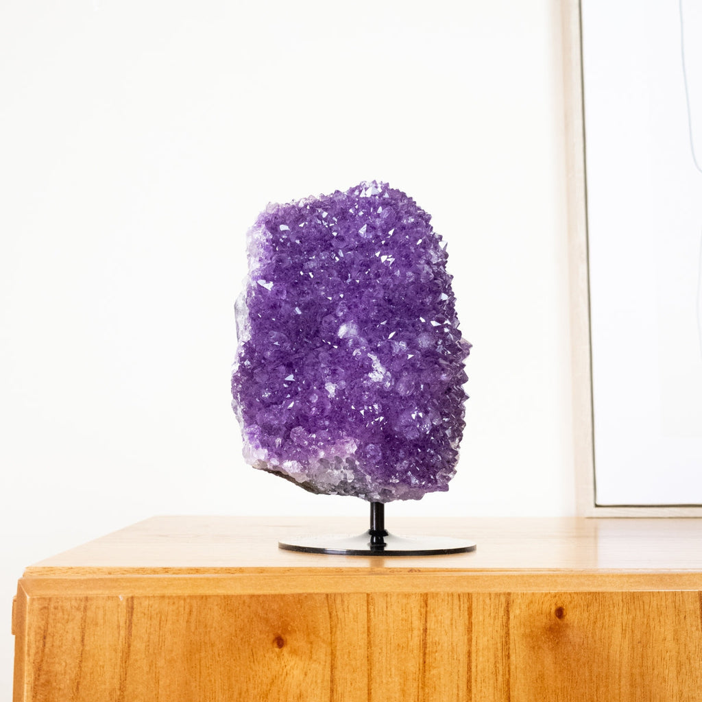 Amethyst Druzy on Black Metal Base 3.518 kg
