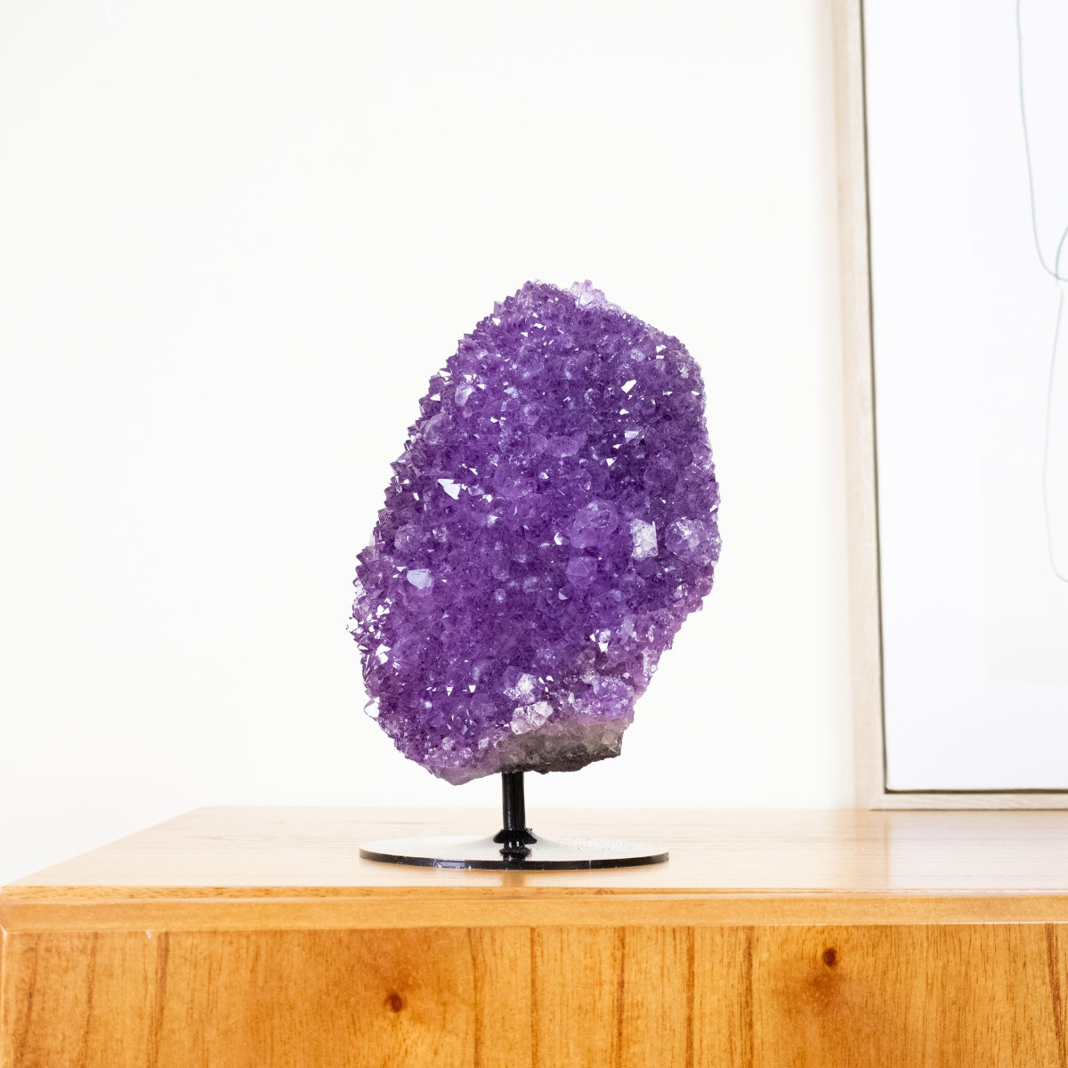 Raw Epidote Stone on Black Metal Base 2.180 kg