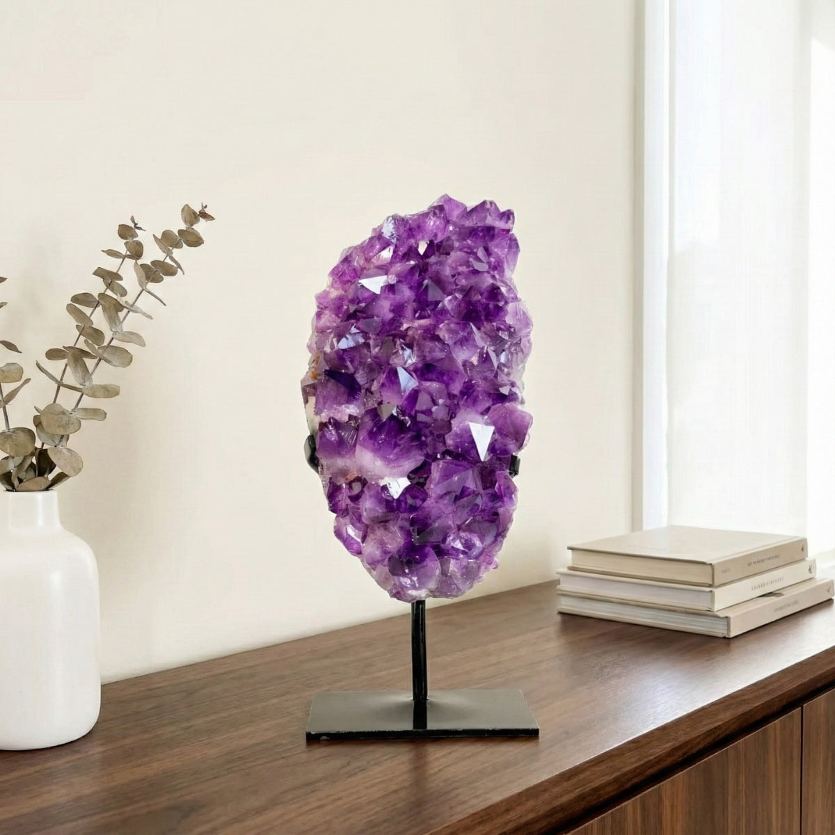 Amethyst Druzy on Black Metal Base 5.580 kg