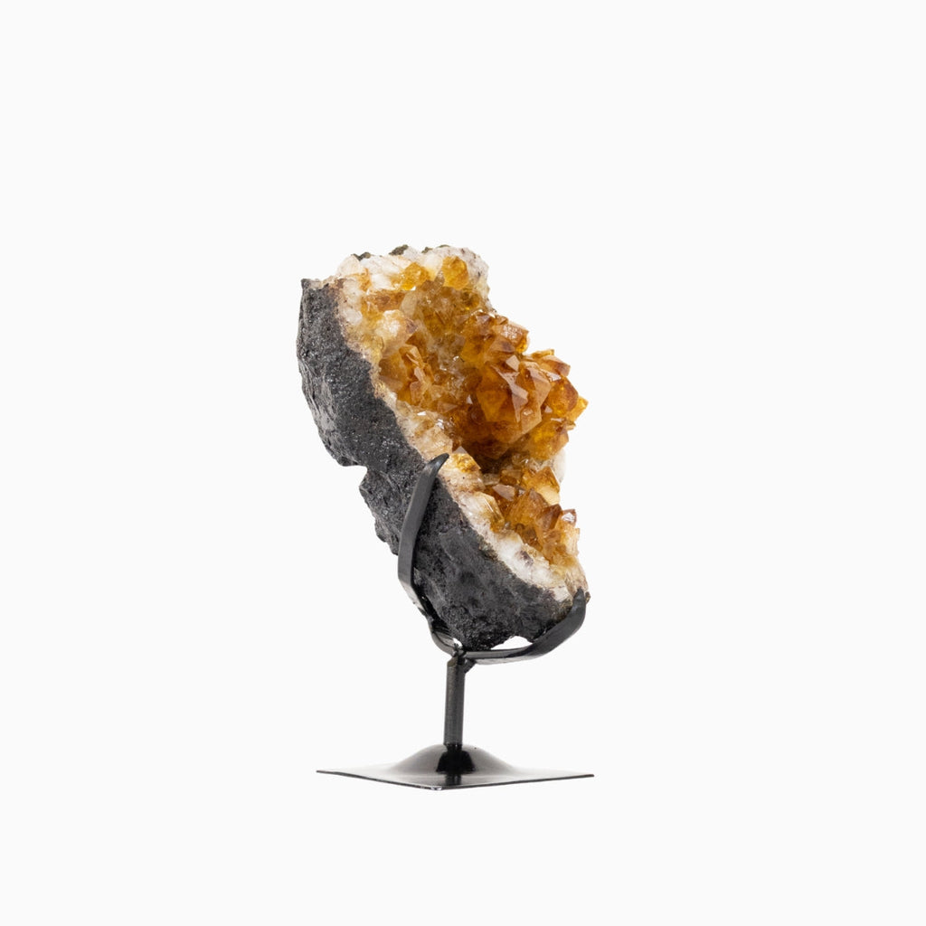Extra Citrine Druzy on Black Metal Base 2.998 kg