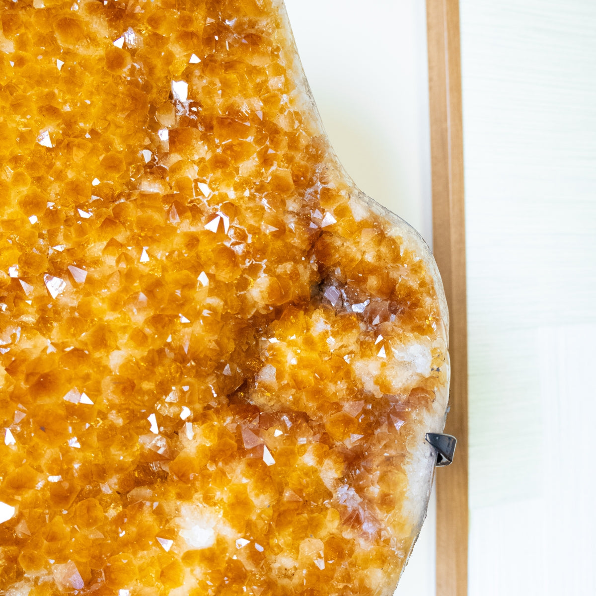 Large Citrine Druzy on Metal Base 18.800 kg