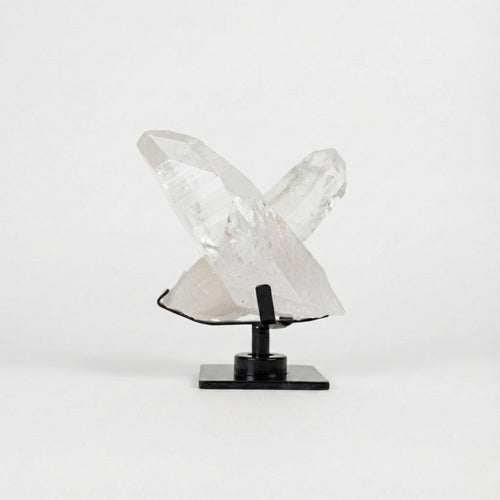 Extra Crystallized Lemurian Quartz Crystal Druzy on Swivel Black Metal Base 2.872 kg