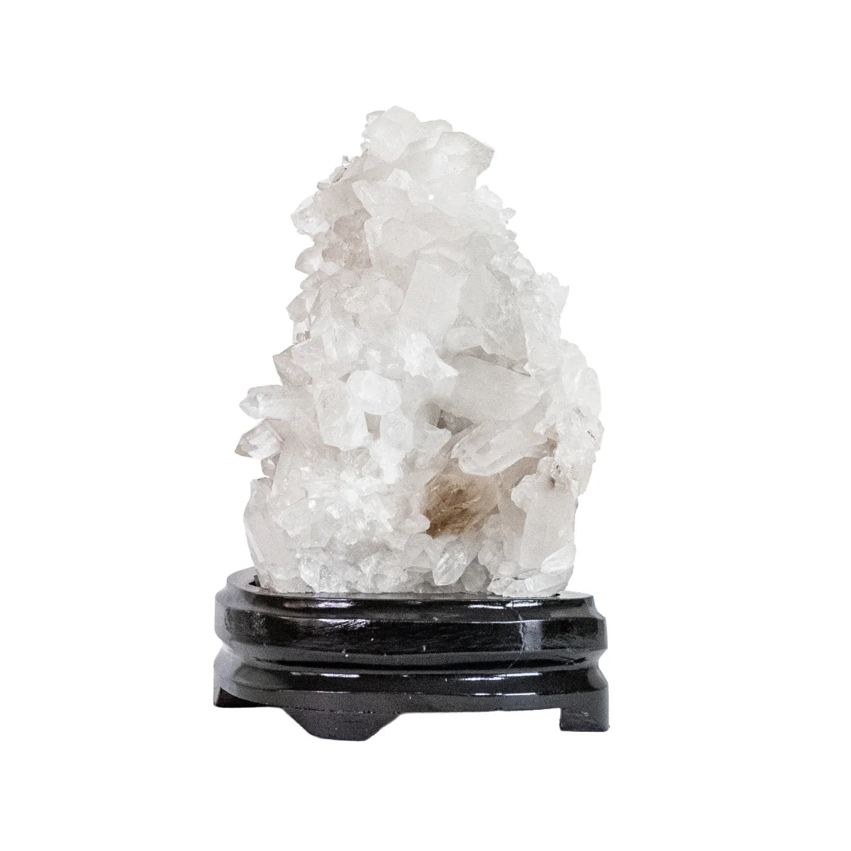 Quartz Crystal Druze on Wood Base 3.350 kg