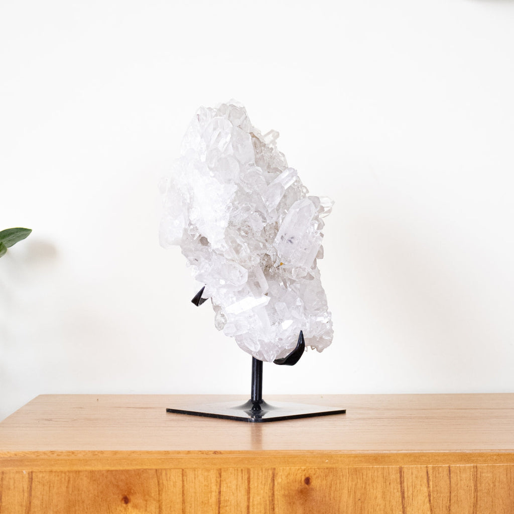 Quartz Crystal Druzy on Black Metal Base 5.220 kg